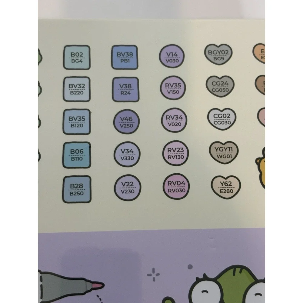 Ohuhu x Coco Wyo Cozy Mood Coloring Kit Honolulu B 48 Colors Alcohol Markers NEW